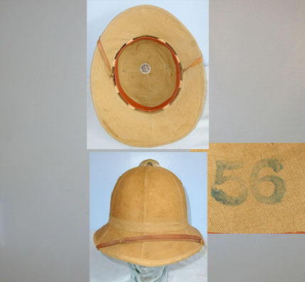  Italian Colonial Infantry Tropical Helmet. Italian Colonial Infantry Tropical Helmet.  Clothing