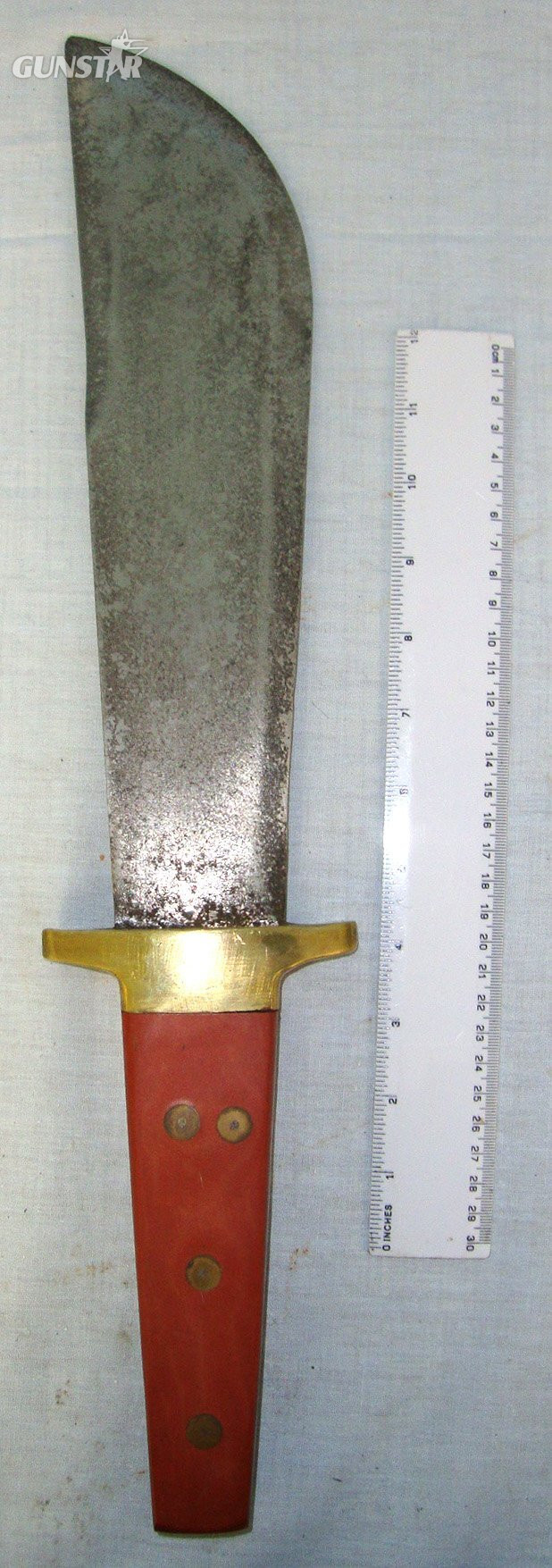MASSIVE**BLACKSMITH MADE**CUTLER’S SHOP WINDOW ADVERTISING PIECE**Early 20th Century Bowie Knife. Sn 22514 Knive in 