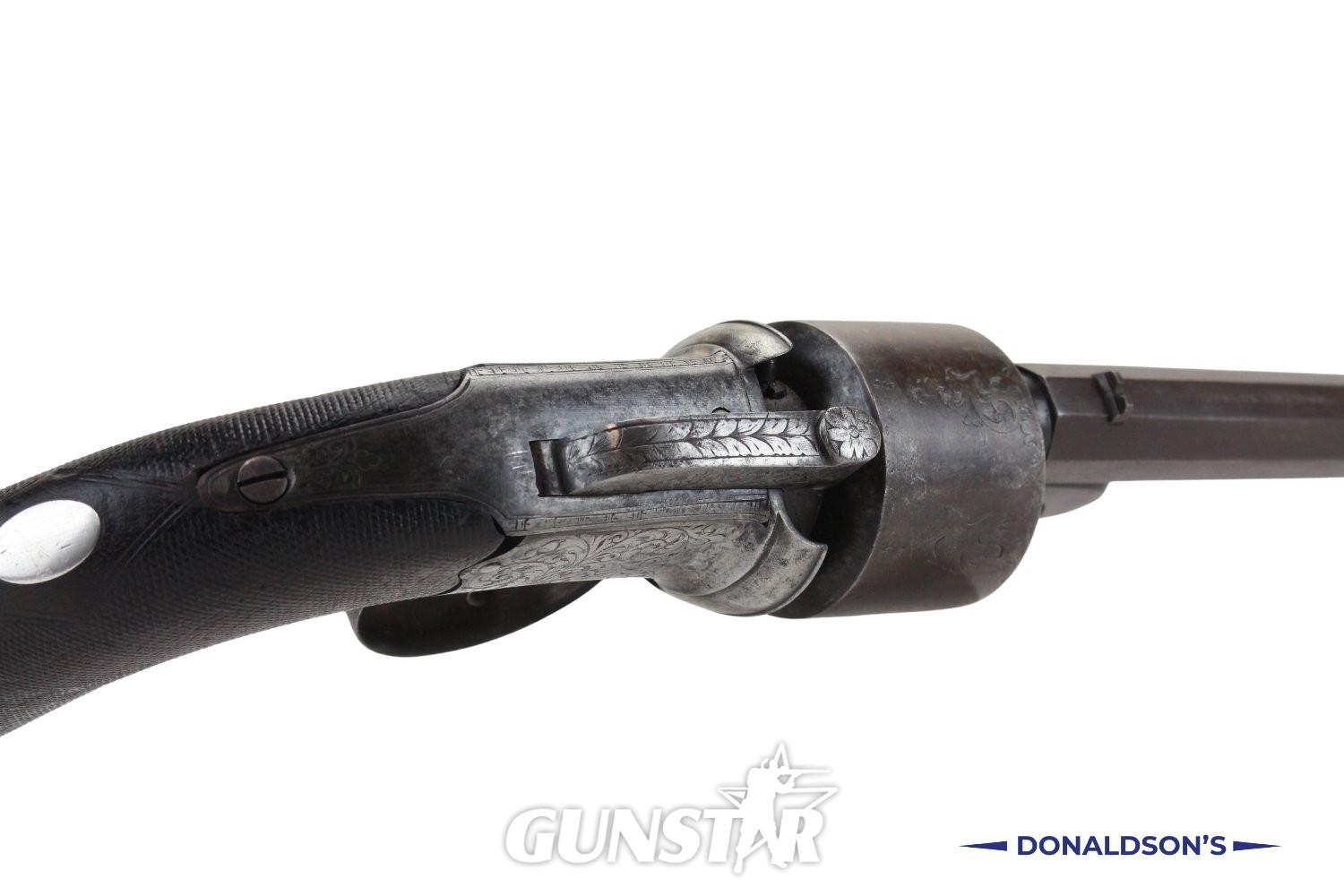  Dooley Of Liverpool Large Transitional Revolver  .47 Cal Muzzleloader Revolver