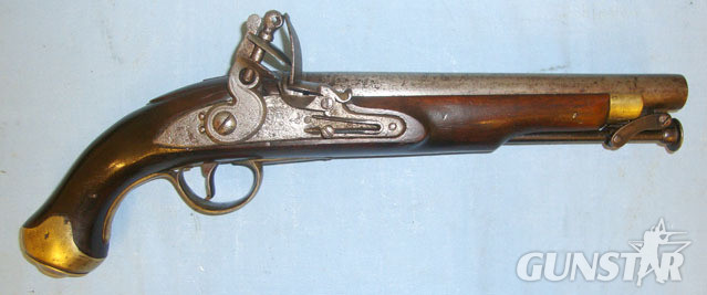Tower New Land Pattern .650 Carbine Calibre Flintlock Pistol With Brass Mounts & Capti .65 Cal Muzzleloader Muzzleloader in 