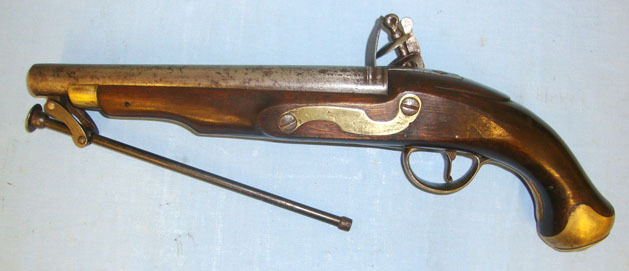 Tower New Land Pattern .650 Carbine Calibre Flintlock Pistol With Brass Mounts & Capti .65 Cal Muzzleloader Muzzleloader