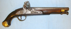 Tower New Land Pattern .650 Carbine Calibre Flintlock Pistol With Brass Mounts & Capti .65 Muzzleloader