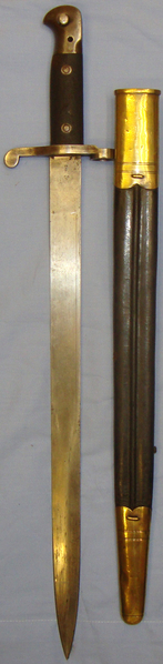  *British Pattern ‘1887 MKIII’ Sword Bayonet and Scabbard. BAYO 743. Bayonet
