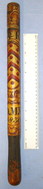 1830 Dated British William IV Ash Tipstaff Truncheon With Hand Painted Decoration Including ‘WIVR’ (William IV Rex) & DMW  Antique & Militaria