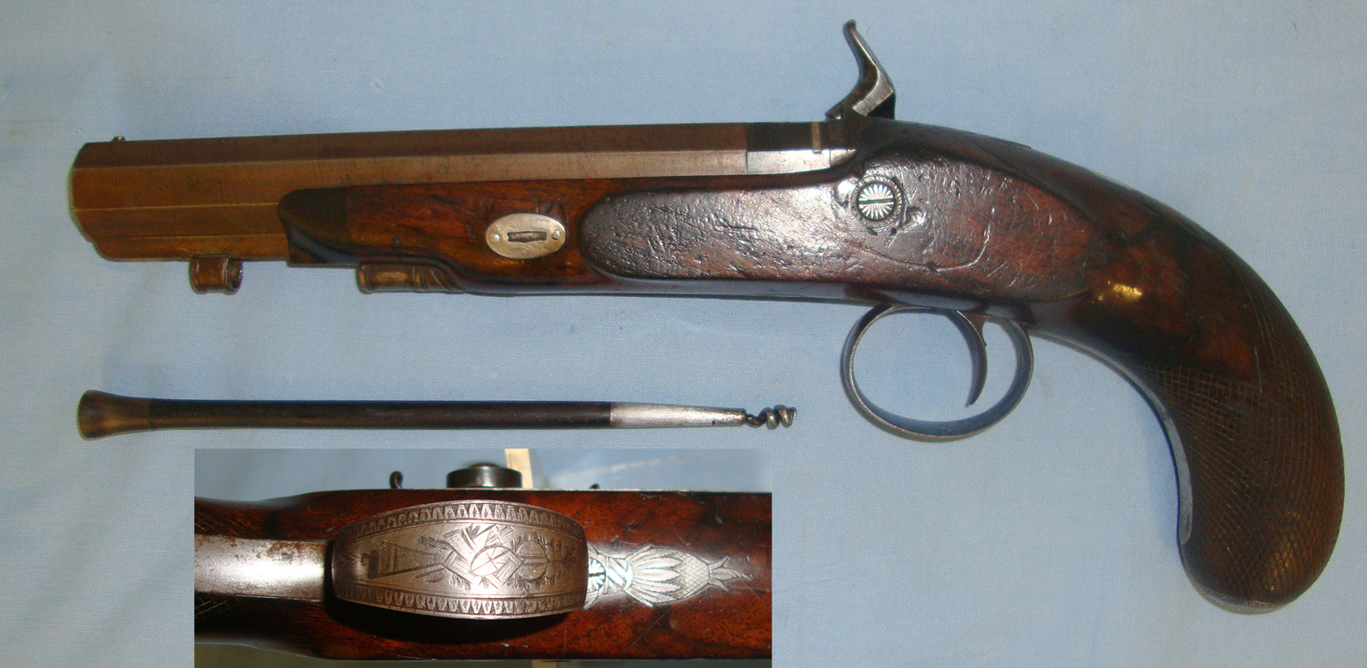  Avery & Co With Octagonal Damascus Barrel. Sn 21355 None Muzzleloader