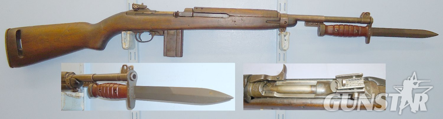 Inland (GM) WW2 1943 U.S. Army M1 .30 Calibre Carbine By General Motors Inland Division GMC with M4 Bayonet Scabbard & Webbing Frog. **UK DEACTIVATION CERTIFICATED**. 21393:5. Bolt Action .30 Rifle in 