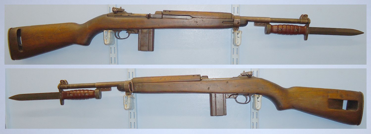Inland (GM) WW2 1943 U.S. Army M1 .30 Calibre Carbine By General Motors Inland Division GMC with M4 Bayonet Scabbard & Webbing Frog. **UK DEACTIVATION CERTIFICATED**. 21393:5. Bolt Action .30 Rifle