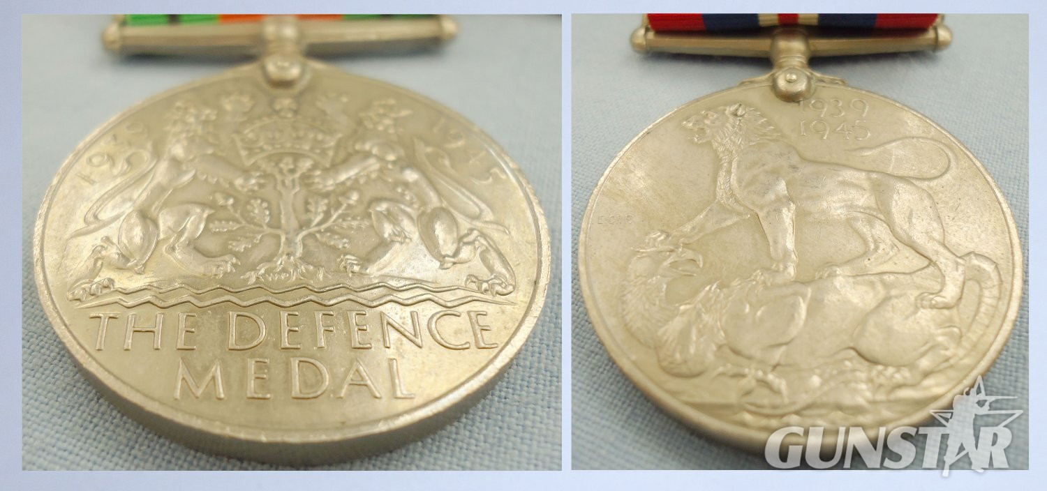 WWII Pair – The Defence Medal & The War Medal 1939-1945. BA 451. WWII Pair – The Defence Medal & The War Medal 1939-1945. BA 451.  Antique & Militaria