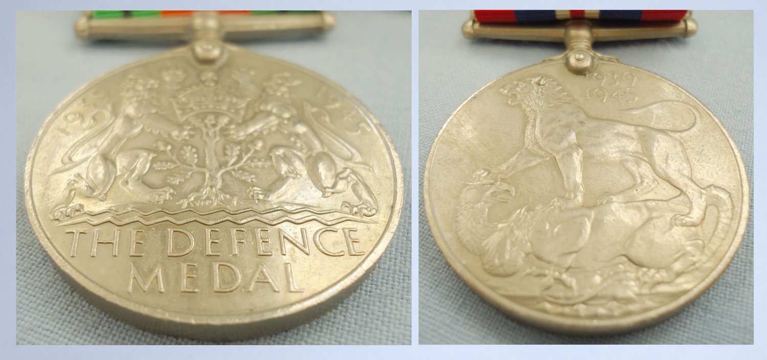 WWII Pair – The Defence Medal & The War Medal 1939-1945. BA 451. WWII Pair – The Defence Medal & The War Medal 1939-1945. BA 451.  Antique & Militaria