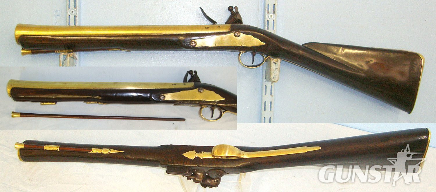  C1800 English, Barnett Minories London Brass Barrelled Flintlock Coaching Blunderbuss. A 700 blunderbuss Muzzleloader Various