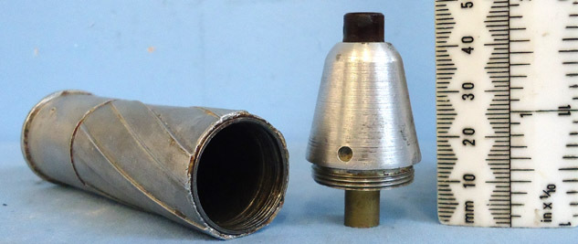  25 x 35R Sprengranatpatrone (High Explosive) Round For The Walther Kampfpistole  German WW2 25 x 35R Sprengranatpatrone (High Explosive) Round For The Walther Ka Antique & Militaria