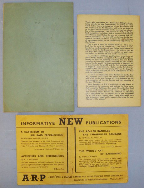  Three WWII Independent Publications Regarding Air Conflict and Informational Booklets. BO 434. Three WWII Independent Publications Regarding Air Conflict and Informational Booklets. BO 434. Other Accessory