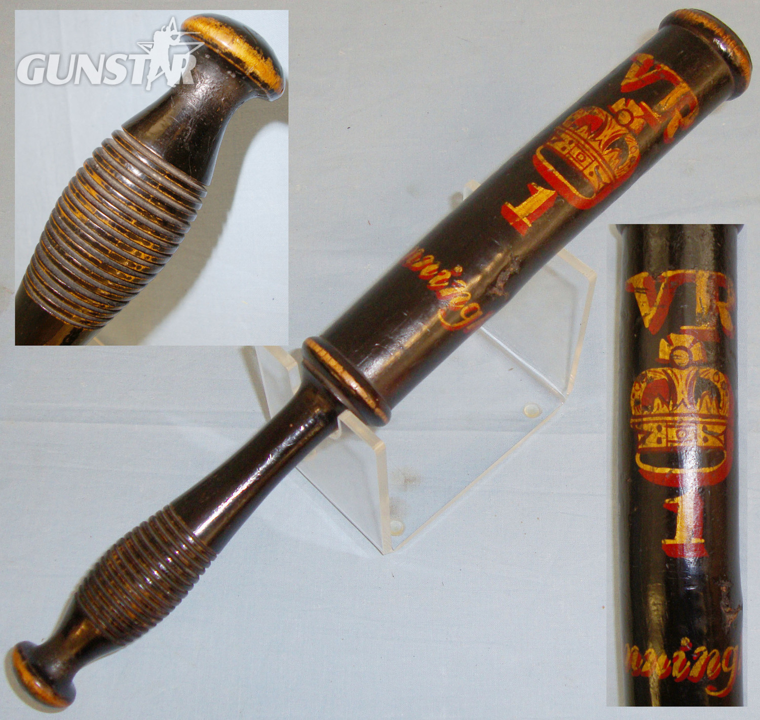 Victorian Hand Painted ‘Manningham’ (West Yorkshire) Police Baluster/Tipstaff/Truncheon. 20605. Victorian Hand Painted ‘Manningham’ (West Yorkshire) Police Baluster/Tipstaff/Truncheon. 20605. Antique & Militaria in 