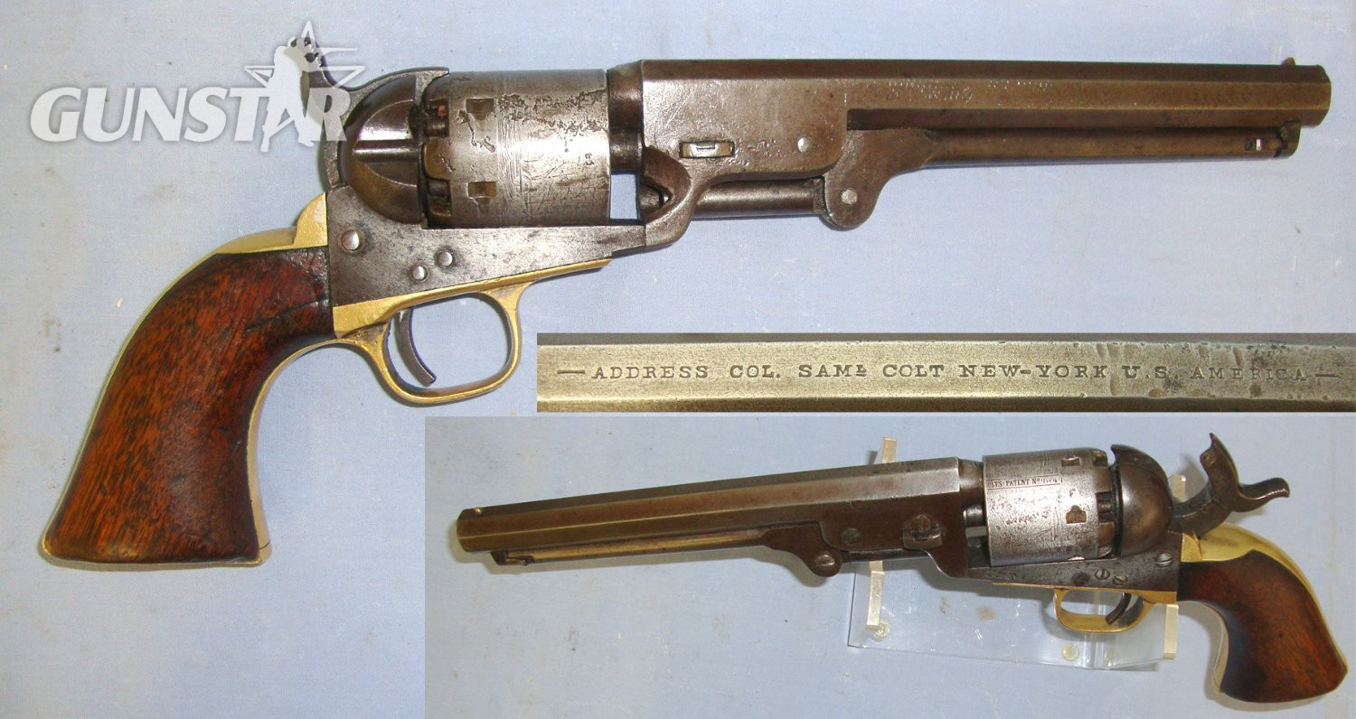 ALL MATCHING NUMBERS INCLUDING CYLINDER**American Civil War 1863 Colt Model 1851 Navy .36 Calibre, Cap And Ball Percussion 6 Shot Revolver. Sn 23484:6 revolver .36 Cal Muzzleloader Revolver in 