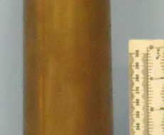 DEACTIVATED INERT. WW2 1945 dated Unfired British 6pr 7cwt (57x441R) APDS/T (Arm DEACTIVATED INERT. WW2 1945 dated Unfired British 6pr 7cwt (57x441R) APDS/T (Arm
