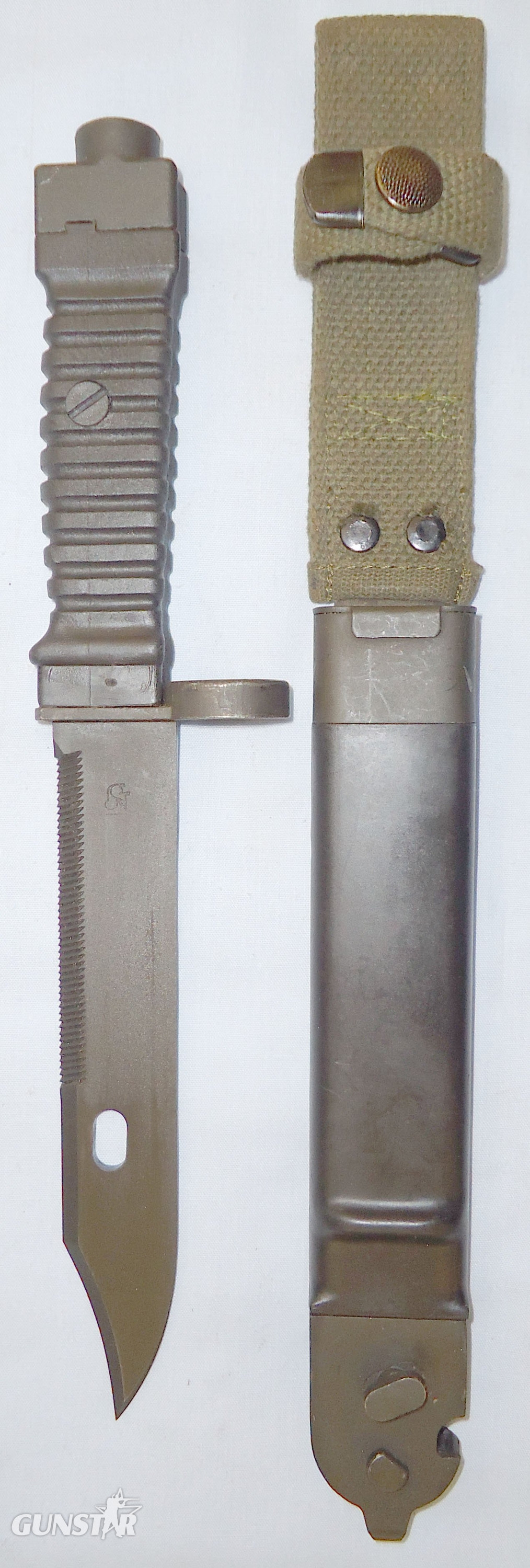 Rare* Bayonet KCB for G3 Assault Rifle and Scabbard. BAYO 433. Bayonet in 
