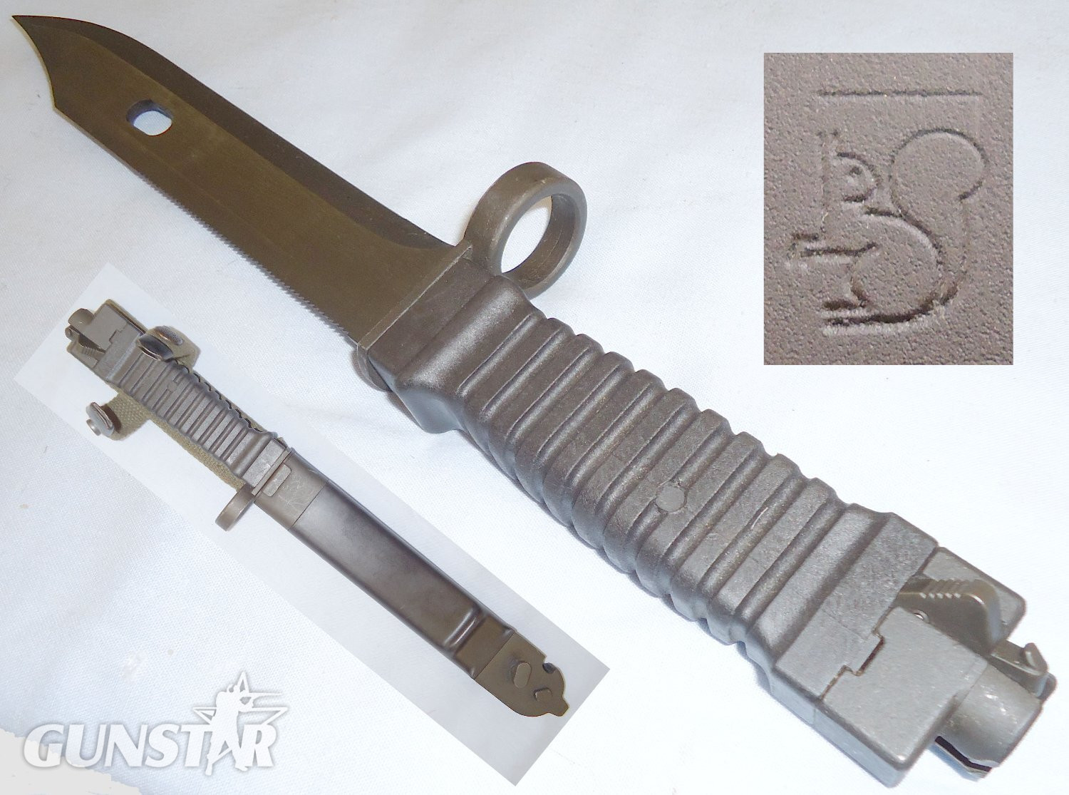 Rare* Bayonet KCB for G3 Assault Rifle and Scabbard. BAYO 433. Bayonet