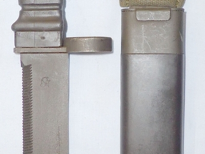 Rare* Bayonet KCB for G3 Assault Rifle and Scabbard. BAYO 433. Bayonet