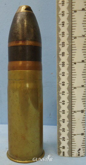 DEACTIVATED INERT. British Unfired Early VSM (Vickers Son and Maxim) 37mm (37 x  DEACTIVATED INERT. British Unfired Early VSM (Vickers Son and Maxim) 37mm (37 x  Antique & Militaria in 