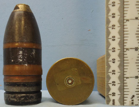 DEACTIVATED INERT. British Unfired Early VSM (Vickers Son and Maxim) 37mm (37 x  DEACTIVATED INERT. British Unfired Early VSM (Vickers Son and Maxim) 37mm (37 x  Antique & Militaria