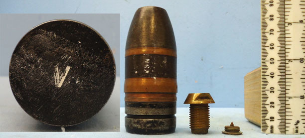  DEACTIVATED INERT. British Unfired Early VSM (Vickers Son and Maxim) 37mm (37 x  DEACTIVATED INERT. British Unfired Early VSM (Vickers Son and Maxim) 37mm (37 x  Antique & Militaria