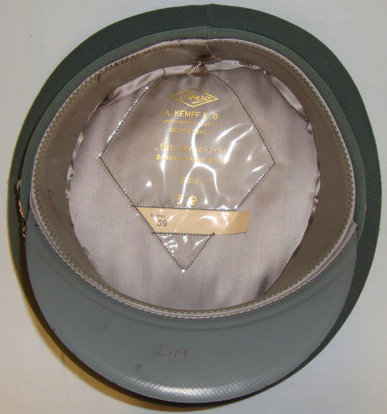  A Post War West German Police Officers hat. POL 997 A Post War West German Police Officers hat. POL 997 Clothing