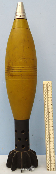 INERT DEACTIVATED. 120mm Brandt High Explosive (HE) Heavy Mortor - O 1623 INERT DEACTIVATED. 120mm Brandt High Explosive (HE) Heavy Mortor - O 1623  Other Ammunition in 