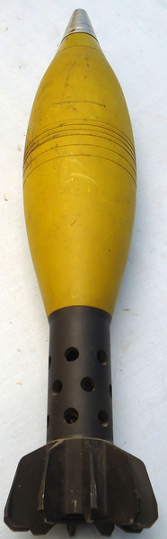  INERT DEACTIVATED. 120mm Brandt High Explosive (HE) Heavy Mortor - O 1623 INERT DEACTIVATED. 120mm Brandt High Explosive (HE) Heavy Mortor - O 1623  Other Ammunition