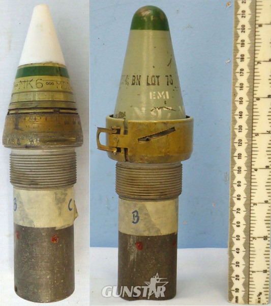 INERT DEACTIVATED. British, Unfired N97 Mark 6 Proximity Nose Fuse. INERT DEACTIVATED. British, Unfired N97 Mark 6 Proximity Nose Fuse. - O 1767  Other Ammunition