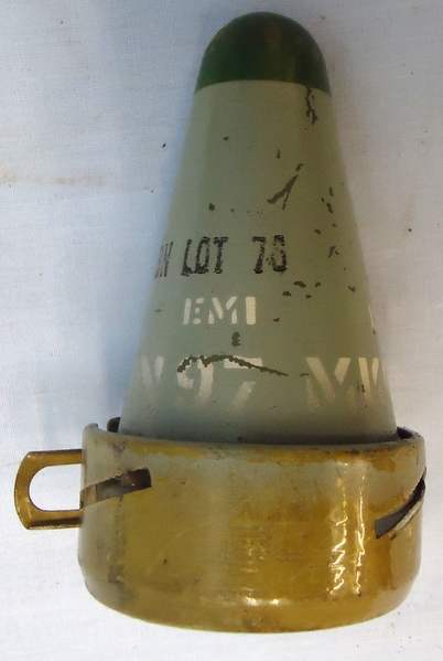 INERT DEACTIVATED. British, Unfired N97 Mark 6 Proximity Nose Fuse. INERT DEACTIVATED. British, Unfired N97 Mark 6 Proximity Nose Fuse. - O 1767  Other Ammunition 