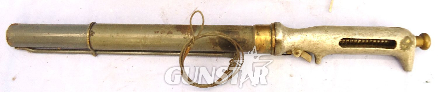 Original Schmeruly SPRA Pistol Rocket Line throwing Apparatus contained in its Original Tin plated Carrying Case. Sn 23496 None Line Thrower - {CATEGORY}