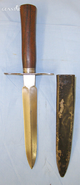  WW1 French Model 1916 ‘Abourgad’ (Variant of \"The Avenger of 1870\") Fighting Knife & Scabbard Dagger