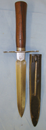 WW1 French Model 1916 ‘Abourgad’ (Variant of \"The Avenger of 1870\") Fighting Knife & Scabbard Dagger