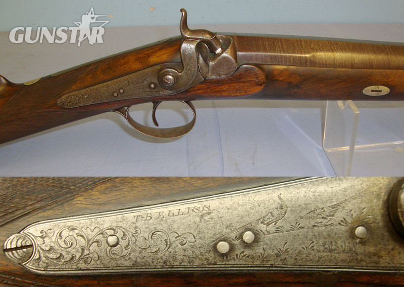 T. B. Elliss With Damascus Steel Barrel & Ramrod. Muzzleloader None