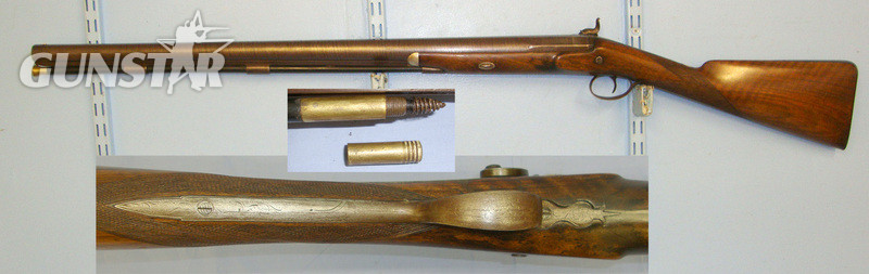  T. B. Elliss With Damascus Steel Barrel & Ramrod. Muzzleloader None