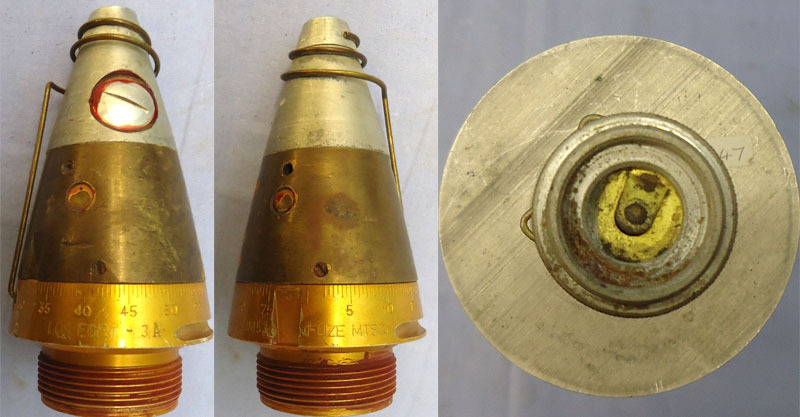  INERT DEACTIVATED. Unfired, American, Korean War Era, 1947, 4.2 Inch M335 Illumination Mortar & Fuze. - O 2068 INERT DEACTIVATED. Unfired, American, Korean War Era, 1947, 4.2 Inch M335 Illumination Mortar & Fuze. - O 2068  Other Ammunition