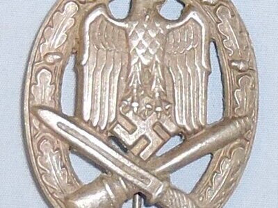 Nazi German General Assault Badge. N 175. Nazi German General Assault Badge. N 175. Antique & Militaria