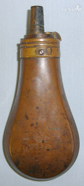  Pear Shaped Copper Black Powder Flask With Sprung Brass Nozzle Black Powder Flask With Sprung Brass Nozzle Other Accessory