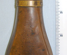 Pear Shaped Copper Black Powder Flask With Sprung Brass Nozzle Black Powder Flask With Sprung Brass Nozzle Other Accessory