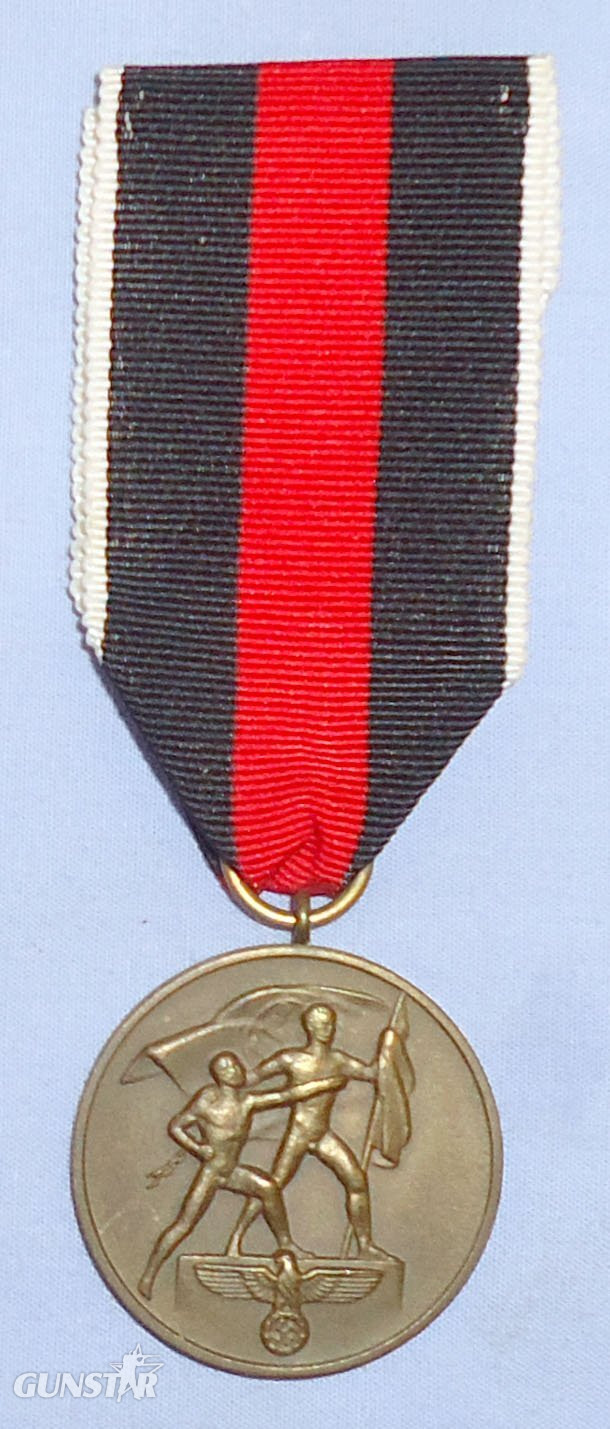 Nazi Germany Anschluss Medal and Ribbon. N 122. Nazi Germany Anschluss Medal and Ribbon. N 122.  Antique & Militaria in 