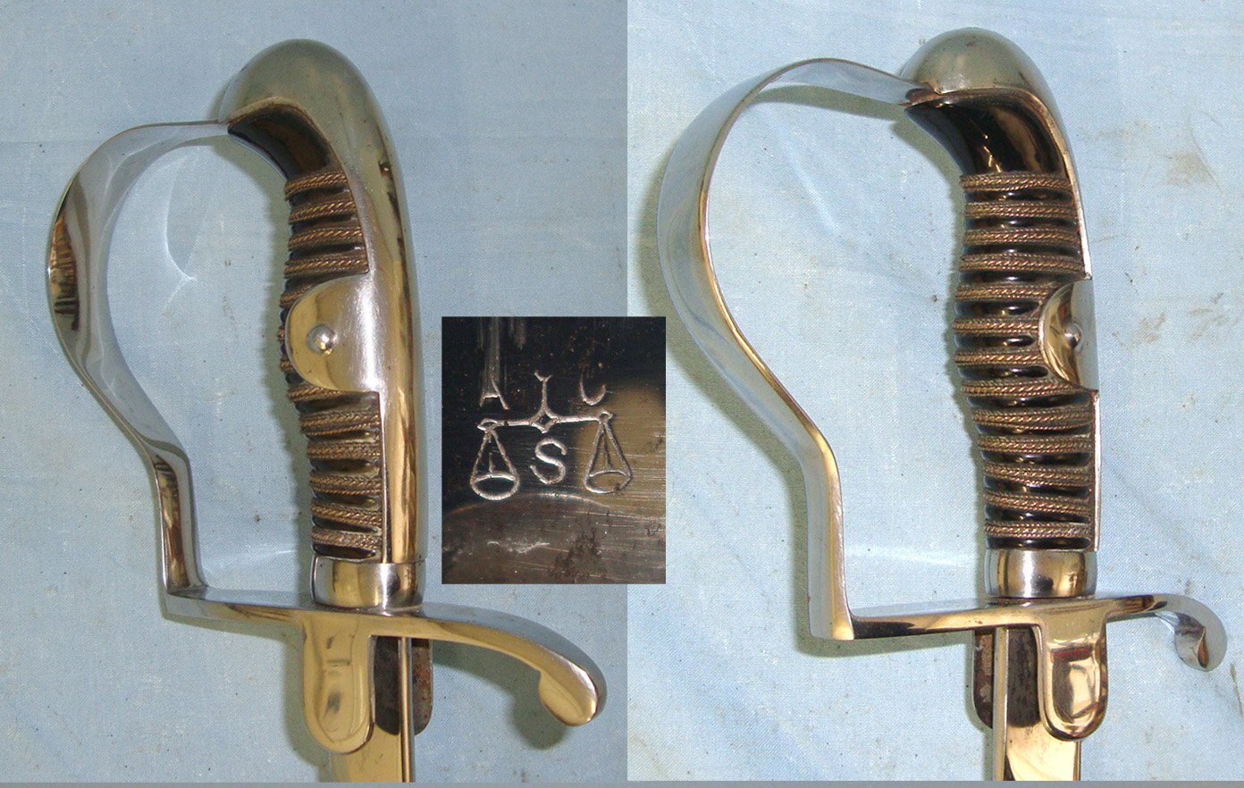 WW1 Era Imperial Prussian Alcoso (Alex Coppel Solingen) 1918 Pattern Light Cavalry & Artillery Officer’s Sword With Scabbard. Sn 22441:13 Sword
