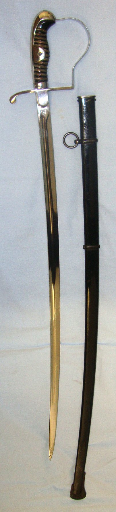 WW1 Era Imperial Prussian Alcoso (Alex Coppel Solingen) 1918 Pattern Light Cavalry & Artillery Officer’s Sword With Scabbard. Sn 22441:13 Sword