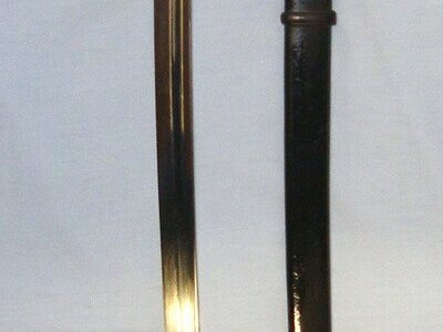 WW1 Era Imperial Prussian Alcoso (Alex Coppel Solingen) 1918 Pattern Light Cavalry & Artillery Officer’s Sword With Scabbard. Sn 22441:13 Sword