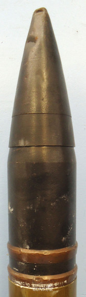  INERT DEACTIVATED. Scarce, Unfired, British, WW2, 1944 Dated, 77MM H.V. (High Velocity) (76.2 x 420R) Armour Piercing Capped Ballistic Cap/Trace (APCBC/T) Round. - O 1916 INERT DEACTIVATED. Scarce, Unfired, British, WW2, 1944 Dated, 77MM H.V. (High Velocity) (76.2 x 420R) Armour Piercing Capped Ballistic Cap/Trace (APCBC/T) Round. - O 1916  Other Ammunition