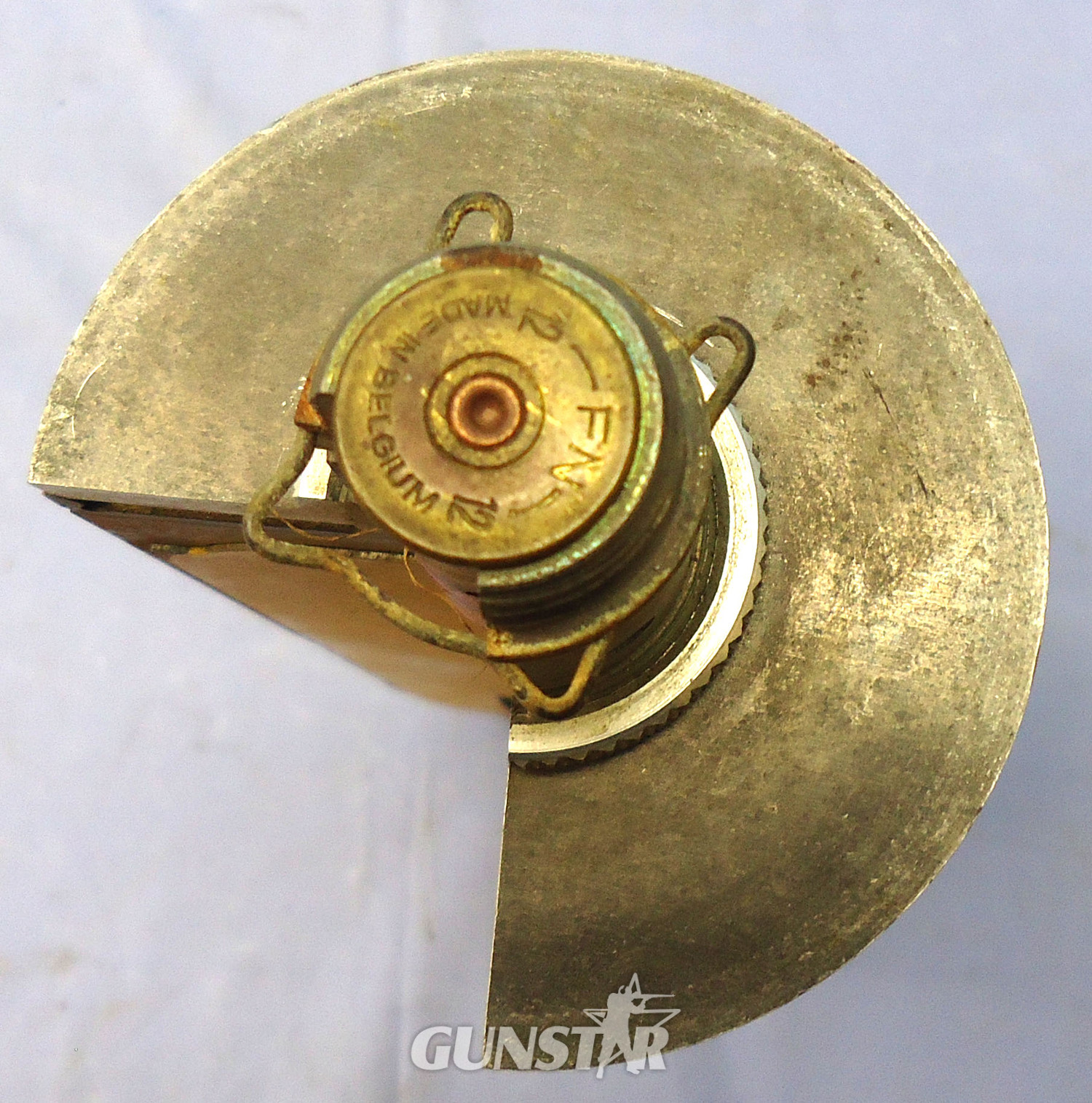 {CATEGORY} - INERT DEACTIVATED. MINT, Unfired, American, Korean War Era, 1947 dated, 4.2 Inch Quarter Sectioned M329 High Explosive (HE) Mortar & Fuze. - O 2067 INERT DEACTIVATED. MINT, Unfired, American, Korean War Era, 1947 dated, 4.2 Inch Quarter Sectioned M329 High Explosive (HE) Mortar & Fuze. - O 2067  Other Ammunition