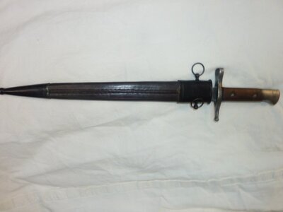 World War 2 Italian Carcano Rifle Bayonet