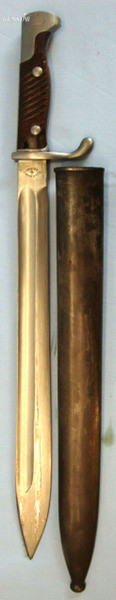 German S98/05 u A Bayonet By Richard A. Herder, Solingen in 1915 & Metal Scabbar Bayonet in 