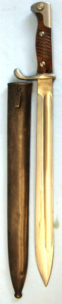 German S98/05 u A Bayonet By Richard A. Herder, Solingen in 1915 & Metal Scabbar Bayonet
