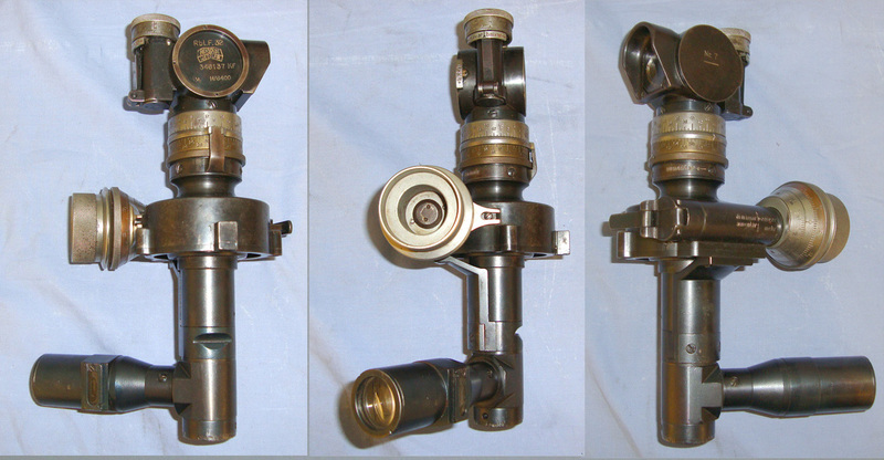  Transit Cased Inter War & WW2 Era German Wehrmacht Hensoldt Wetzlar Rundblickfehrnrohr 32, Rbl.F. 32 4 x Magnification Panoramic Optical Gun Sight.  Sight & Optic