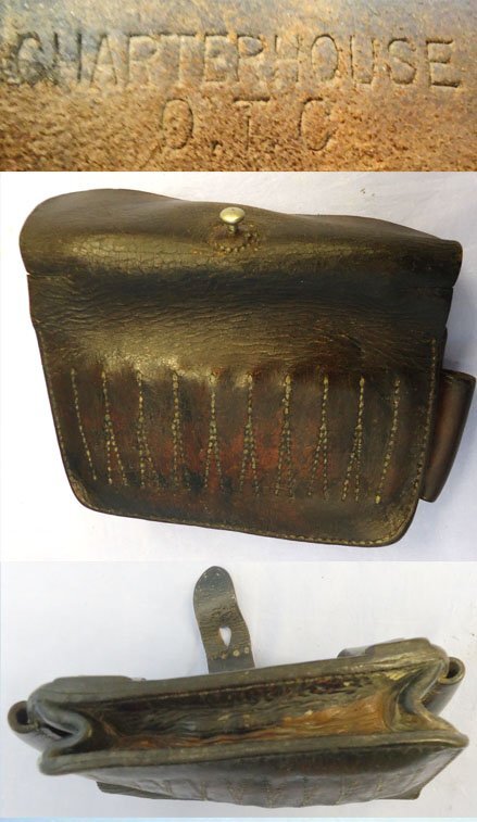 British, Pattern 1888 Slade Wallace Officers Private Purchase Brown Leather .303 Ammunition Pouch stamped to Charterhouse Officers Training College. - MISC 1015 British, Pattern 1888 Slade Wallace Officers Private Purchase Brown Leather .303 Ammunition Pouch stamped to Charterhouse Officers Training College. - MISC 1015 Antique & Militaria